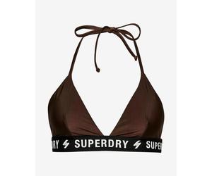 Superdry Women's Code Triangle Bikini Top Brown - XL