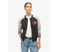 Superdry Womens College Script Graphic Jersey Bomber Jacket