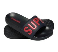 Superdry Women's Core Graphic Pool Slide Sandal, Black, 7 UK