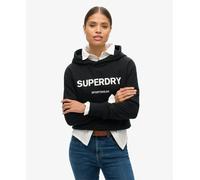 Superdry Code Core Sport Crop Box Hoodie Black S Woman