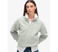 Superdry Womens Country Club Borg Lined Half Zip Sweatshirt
