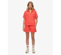 Superdry Country Club Towelling Shorts Red S Women