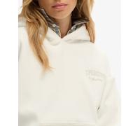 Superdry Country Club Velour Loose Fit Hoodie Beige M Woman