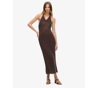 Superdry Womens Crochet Halter Maxi Dress