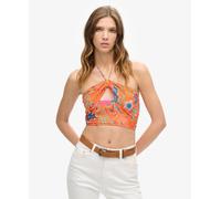 Superdry Womens Crop Cut Out Woven Top