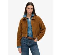 Short corduroy jacket for women Superdry Vintage Marron XL