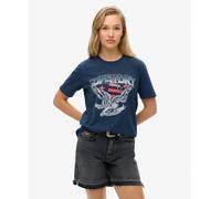 Superdry Womens Embellished Varsity Relaxed T-Shirt