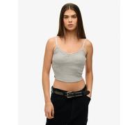 Superdry Womens Essential Lace Trim Cropped Cami Top