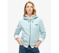 Superdry Womens Essential Logo Half Brushed Zip Hoodie