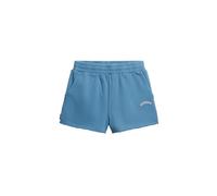 Superdry Women's Essential Logo Shorts with Piece Dye, blue, L