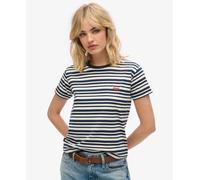 Superdry Womens Essential Logo Striped Fitted T-Shirt