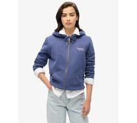 Superdry Women's Essential Logo Zip Hoodie Sweatshirt, Mariner Navy, UK 8