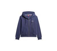 Superdry Women's Essential Logo Zip Hoodie Sweatshirt, Mariner Navy, UK 8