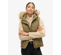 Superdry Womens Everest Faux Fur Puffer Gilet