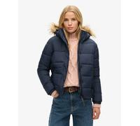 Superdry Womens Faux Fur Short Hooded Puffer Jacket