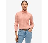 Superdry Womens Fitted Cable Roll Neck Jumper