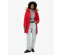 Superdry Fuji Faux Fur Jacket Red S Women