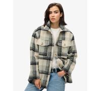 Superdry Heavyweight Unlined Overshirt Grey M Woman