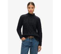 Superdry Womens High Neck Cable Knit Jumper