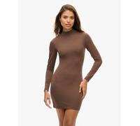 Superdry Womens High Neck Long Sleeve Jersey Mini Dress