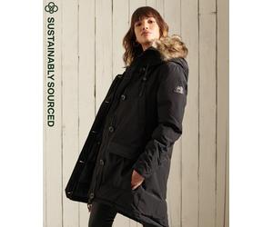 Superdry Womens Hooded Faux Fur Down Parka Coat