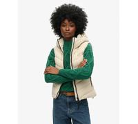 Superdry Womens Hooded Microfibre Padded Gilet