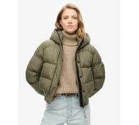 Superdry Womens Hooded Sports Puffer Bomber Jacket