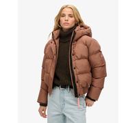 Superdry Womens Hooded Sports Puffer Bomber Jacket