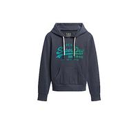 Superdry Women's Hoodie, Indigo Marl, 10