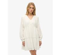 Superdry Womens Ibiza Long Sleeve Tiered Mini Dress