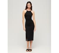 Superdry Lace Back Sleeveless Midi Dress Black XL Woman