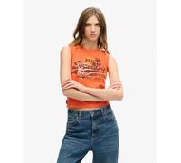 Superdry Womens La Vintage Logo Graphic Slim Vest Top