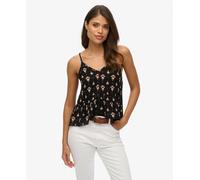 Superdry Vintage Ladder Trim Sleeveless T-shirt Black M Woman