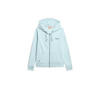 Superdry for woman. W2012214A Hoodie with zip hood and logo Essential blue (S), Casual, Sport, Cotton, Multisport