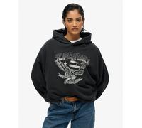 Superdry Womens Lo-Fi Biker Oversized Hoodie