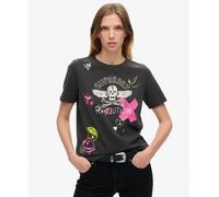 Superdry Womens Lo-Fi Punk Poster Relaxed T-Shirt