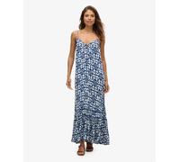 Superdry Vintage Long Beach Cami Dress Blue L Women