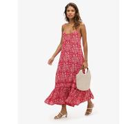 Superdry Vintage Long Beach Cami Dress Red XL Woman
