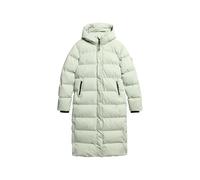 Superdry Women's Long Quilted Microfibre Coat, 14