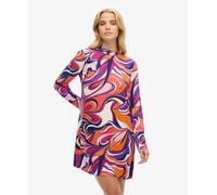 Superdry Womens Long Sleeve Printed Mini Dress