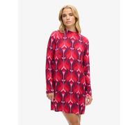 Superdry Womens Long Sleeve Printed Mini Dress