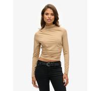 Superdry Womens Long Sleeve Ruched Mock Neck Top