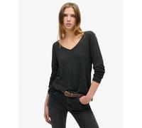 Superdry Womens Long Sleeve V Neck Jersey Top