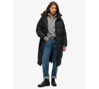 Superdry Womens Longline Hooded Puffer Coat