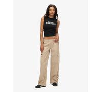 Superdry Womens Low Rise Wide Leg Cargo Pants
