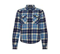 Superdry Women's Lumberjack Flannel Shirt T, Classic Blue Check, 8 (XS)