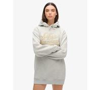 Superdry Womens Luxe Metallic Logo Hooded Dress