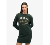 Superdry Womens Luxe Metallic Logo Jersey Dress
