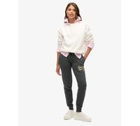 Superdry Womens Luxe Metallic Logo Slim Joggers
