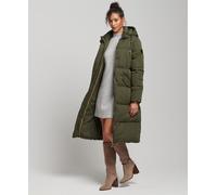 Superdry Womens Microfibre Hooded Puffer Coat